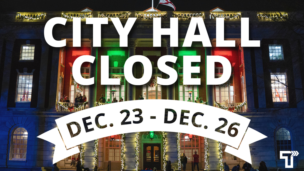 City of Tuscaloosa Christmas and New Year's Day Holiday Schedule City